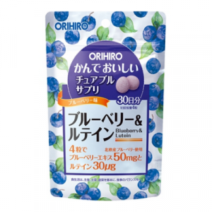 Vien uong bo sung Blueberry va Lutein Orihiro dang tui 120 vien